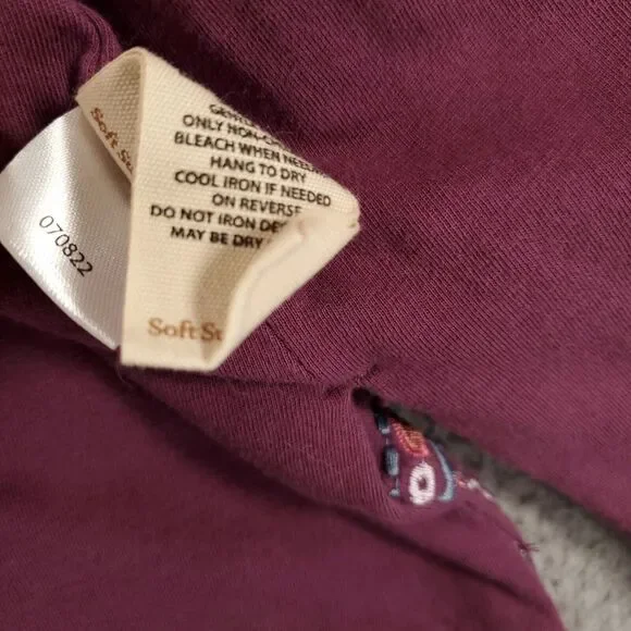 Soft Surroundings Cardigan Jacket Womens Small Purple Blazer Embroidered Flowers - Picture 12 of 13